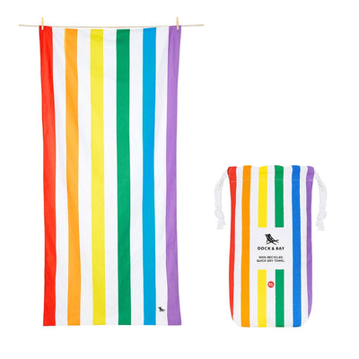 Dock & Bay Quick Dry Towel: Rainbow Skies