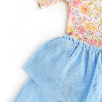 Gigi and Max: Kennedy Floral Tulle Tutu Dress