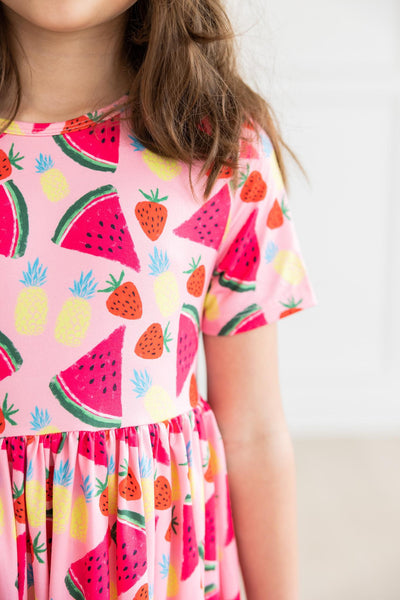 Mila & Rose:  Watermelon Wonder S/S Pocket Twirl Dress SHIPS SEPARATELY