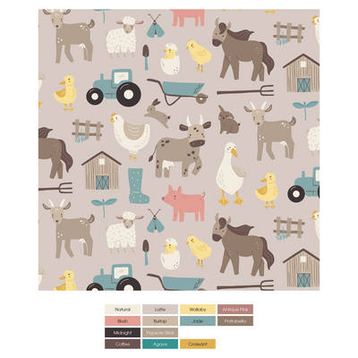 Kickee Pants Polo Romper: Latte Morning on the Farm
