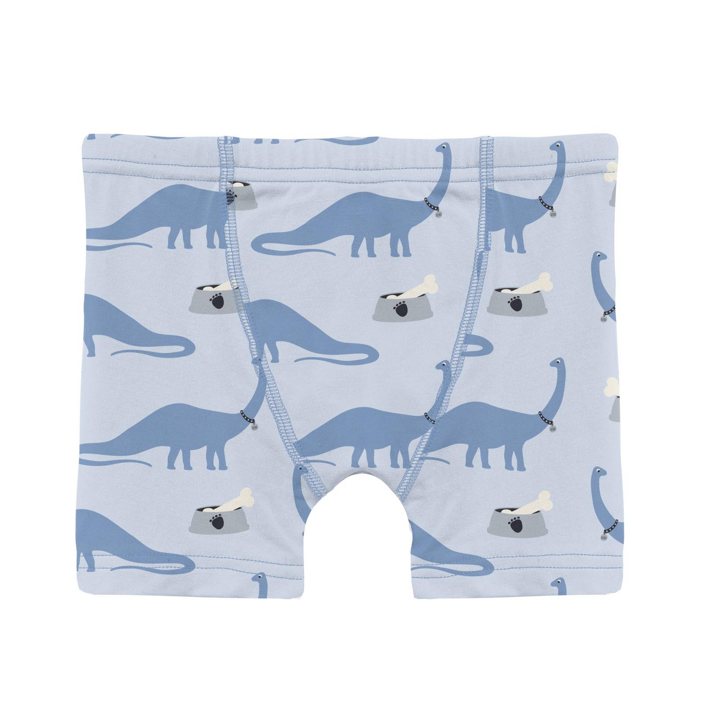 Kickee Pants Boxer Brief Set of 3: Pearl Blue Itsy Bitsy Spider, Solid Deep Space & Dew Pet Dino