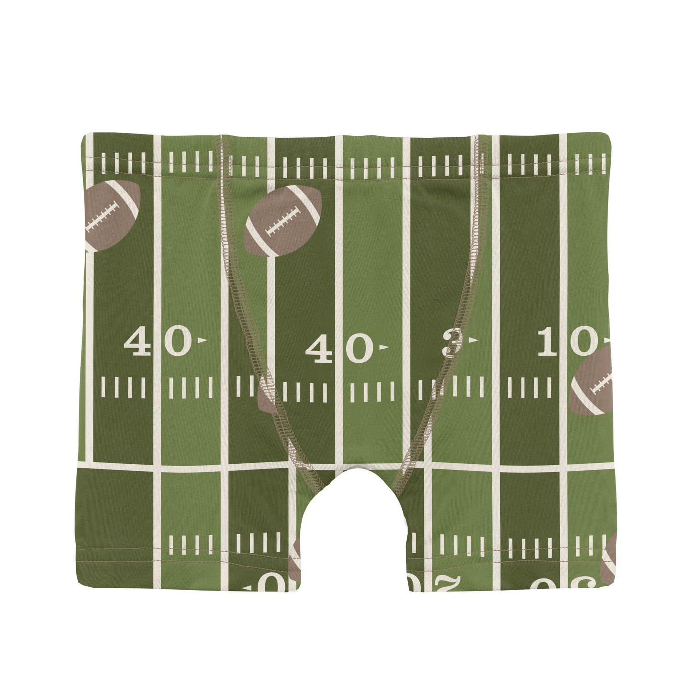 Kickee Pants Boxer Brief Set of 3: Pesto Football, Stormy Sea & Fall Vibes Stripe