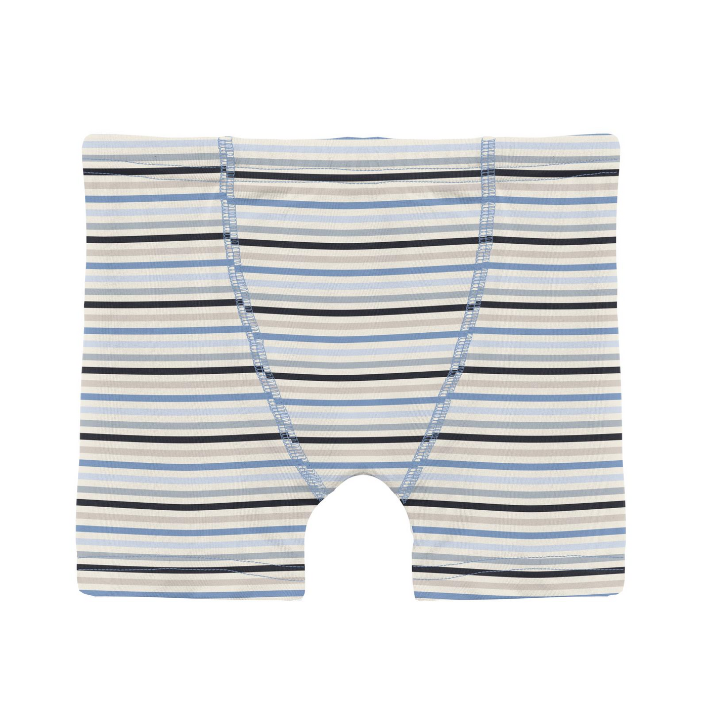 Kickee Pants Boxer Brief Set of 3: Pearl Blue Baby Bumblebee, Natural & Rhyme Stripe  (Ships 5/15-6/15)