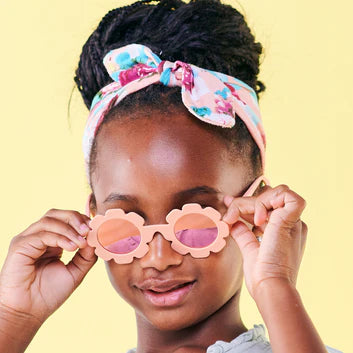 Polarized Babiators: Peach Keen Flowers