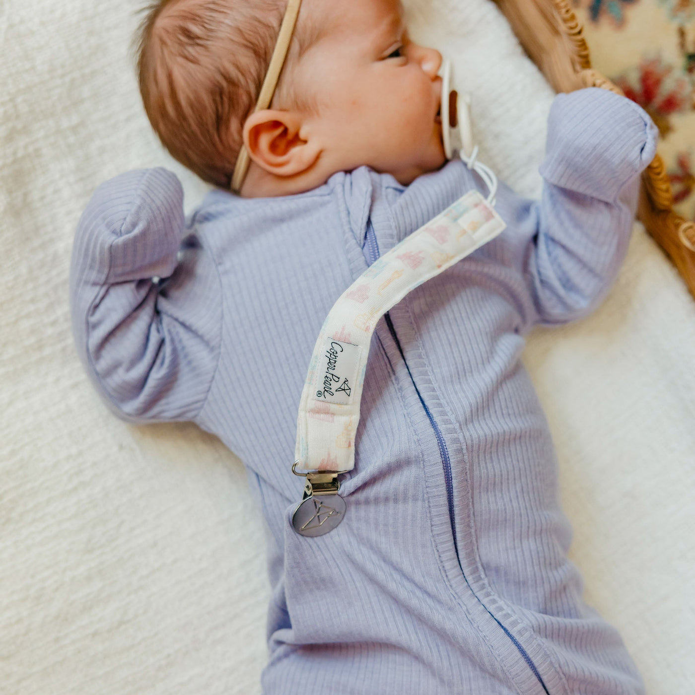 Copper Pearl Disney Princess Binky Clip Set (3-Pack)