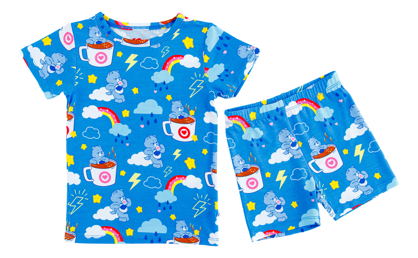 Birdie Bean 2 Piece Pajama Shorts Set: Care Bears Baby™ Grumpy Coffee (Presale - Arrives in 4-7 days)