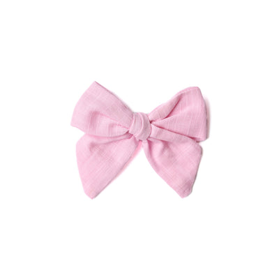Little Lopers Vintage Linen Darling Bows: Carnation