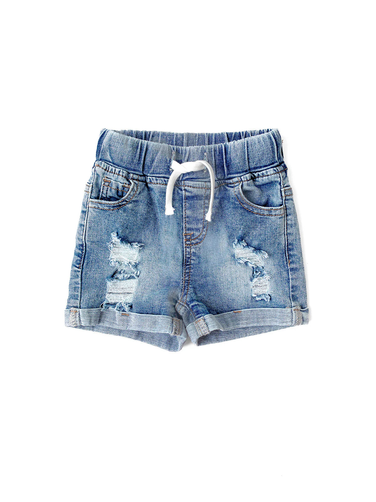 Little Bipsy: Distressed Denim Shorts