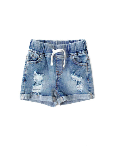 Little Bipsy: Distressed Denim Shorts