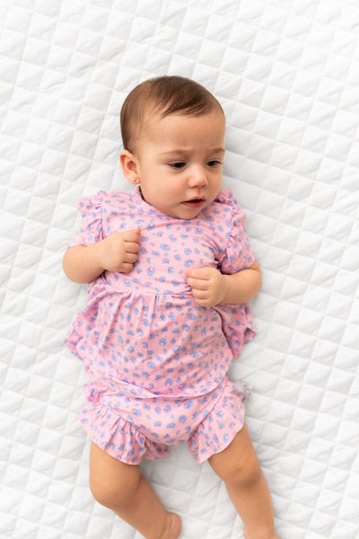 Laree + Co:  Lillian Leopard Bamboo Ruffle Bummies