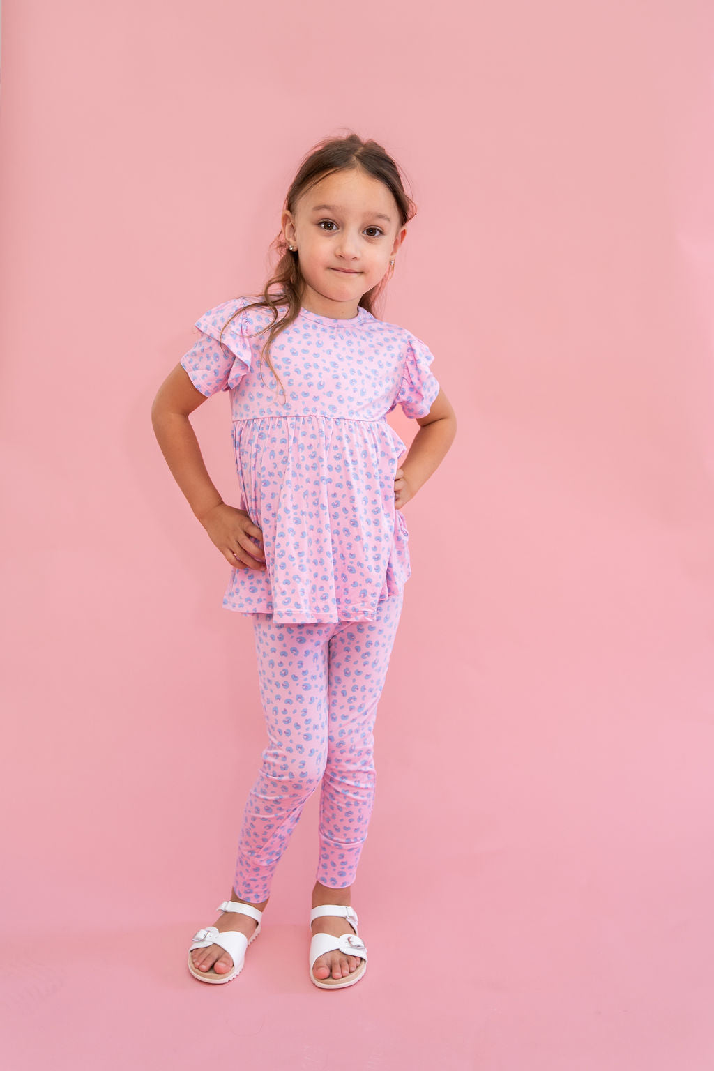 Laree + Co: Lillian Leopard Bamboo Peplum