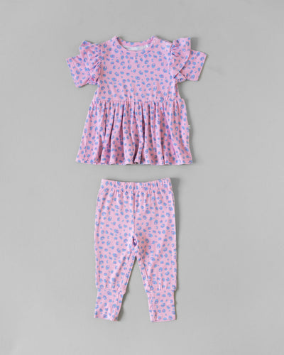 Laree + Co: Lillian Leopard Bamboo Peplum