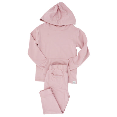 Sweet Bamboo French Terry Jogger Set: Petunia Pink