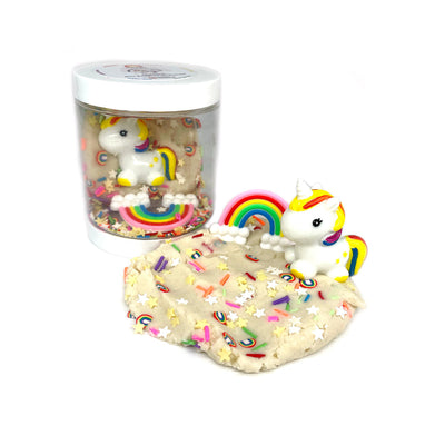 Earth Grown KidDough Sensory Play Mini Play Dough To-Go Kit: Unicorn (Vanilla Buttercream Scented)