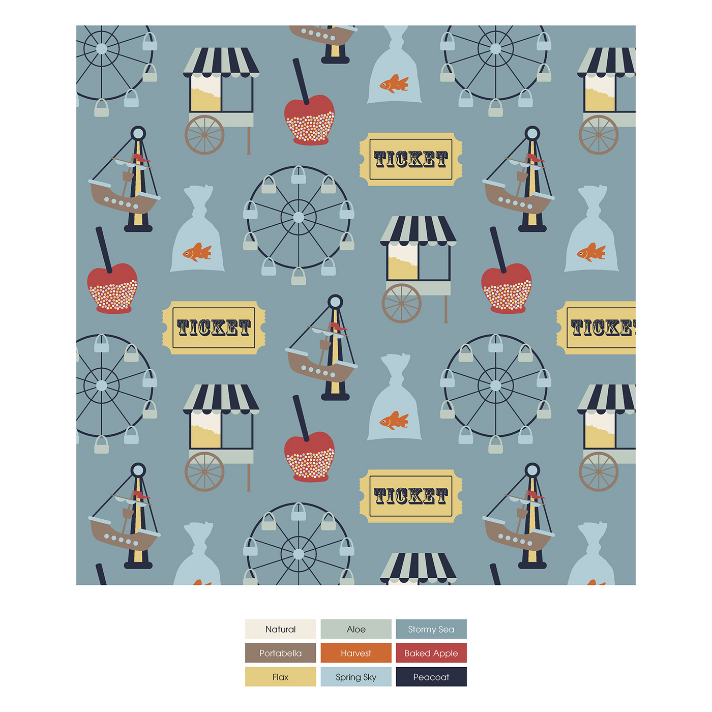 Kickee Pants Convertible Coverall: Stormy Sea Fall Fair