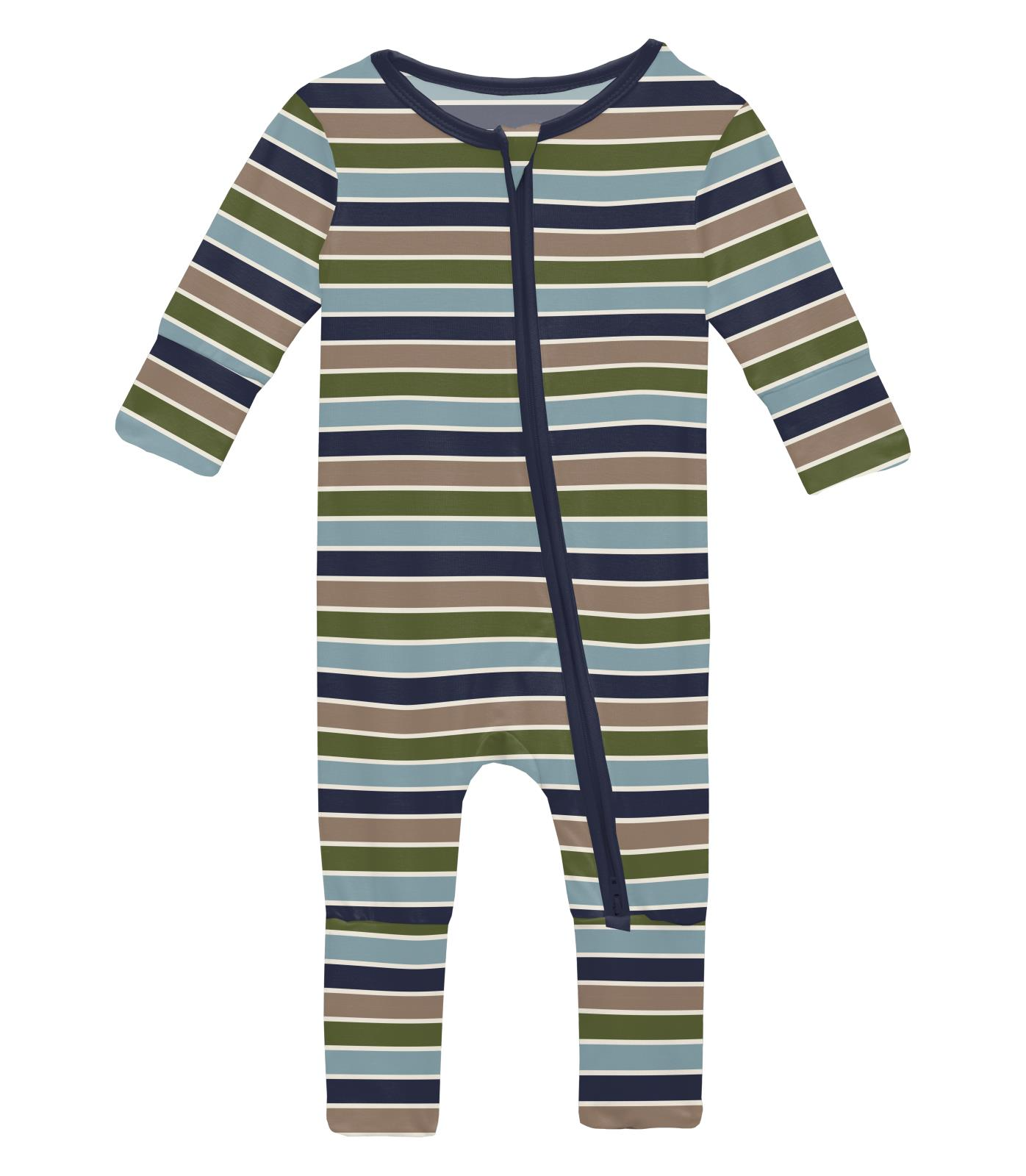Kickee Pants Convertible Coverall: Fall Vibes Stripe