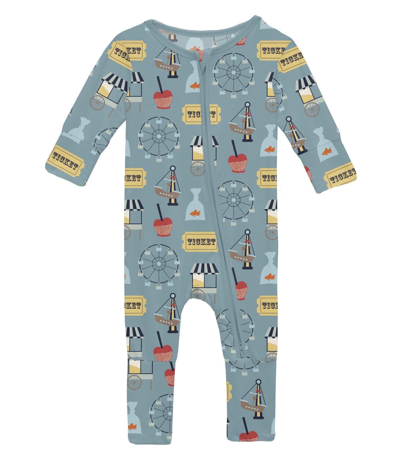 Kickee Pants Convertible Coverall: Stormy Sea Fall Fair