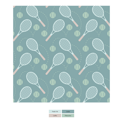 Kickee Pants Footie with 2 Way Zipper: Jade Tennis