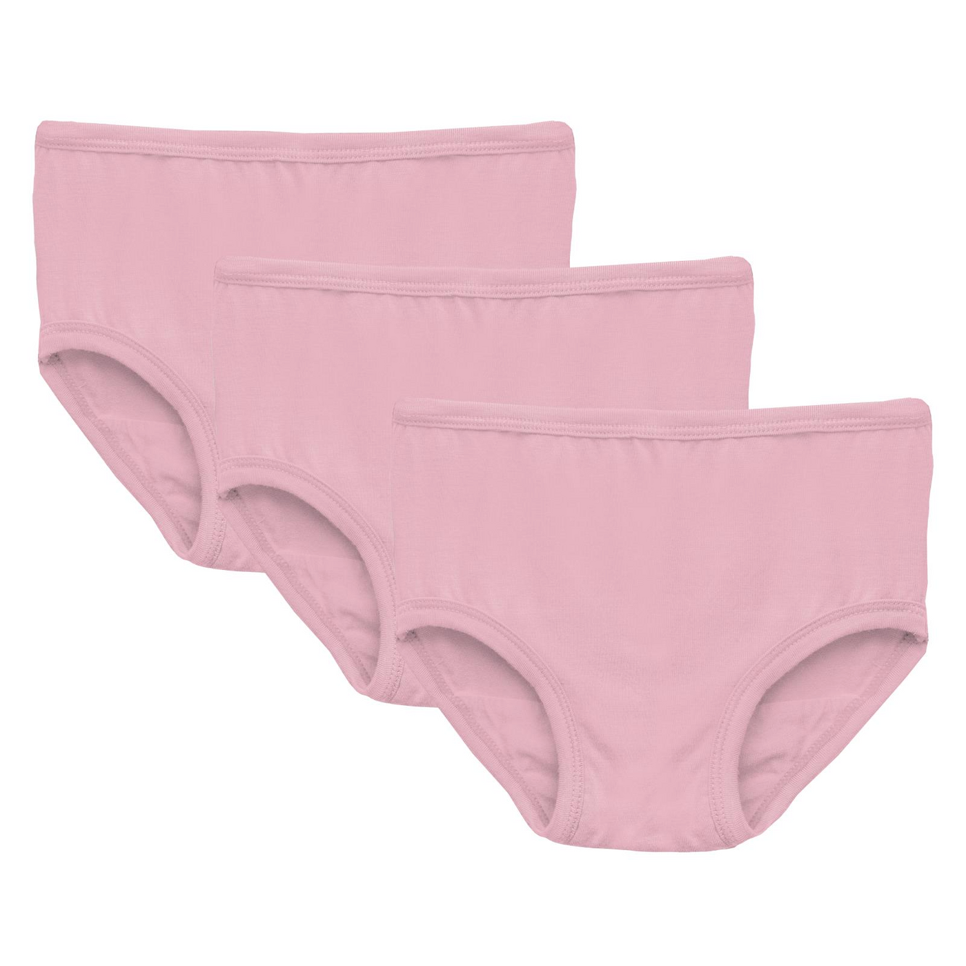 Kickee Pants Girl's Underwear Set of 3: Solid Cake Pop