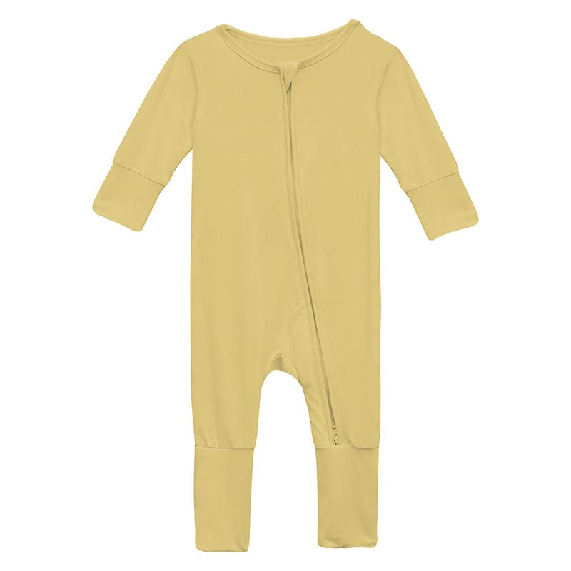 Kickee Pants Convertible Coverall: Solid Flax