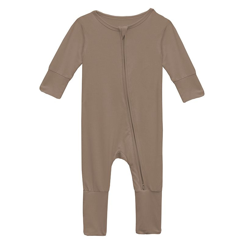 Kickee Pants Convertible Coverall: Solid Portabella