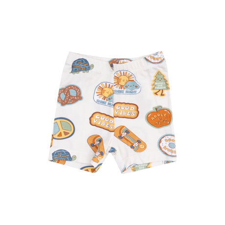 Angel Dear Loungewear Short Set: Blue Groovy Vibes Stickers