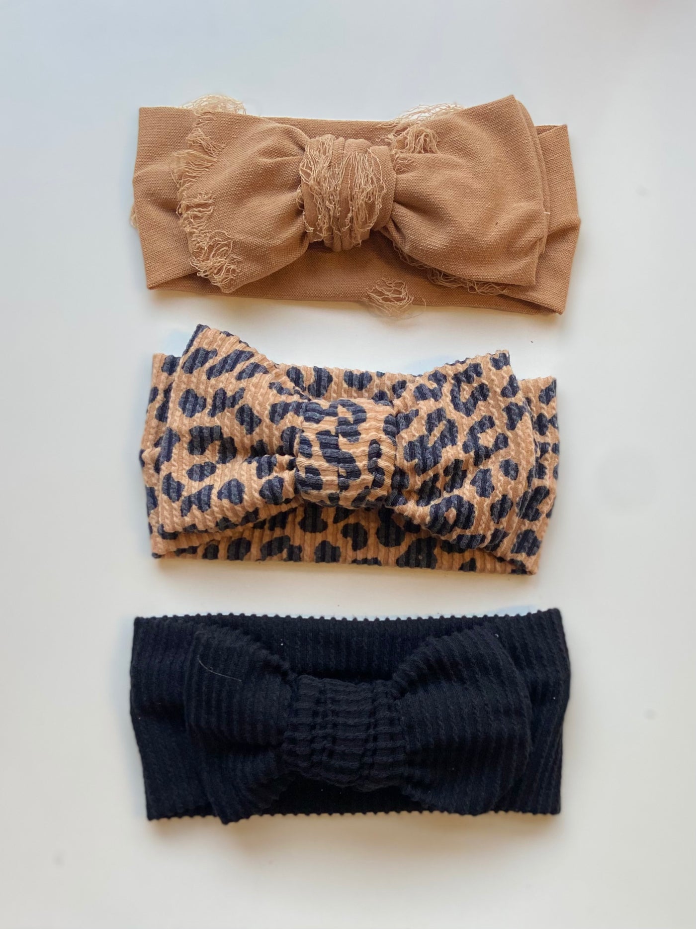 Little Lopers Ribbed Headwrap: Black