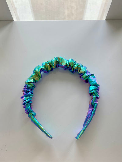 Little Lopers Ruched Headband: Iridescent Twilight