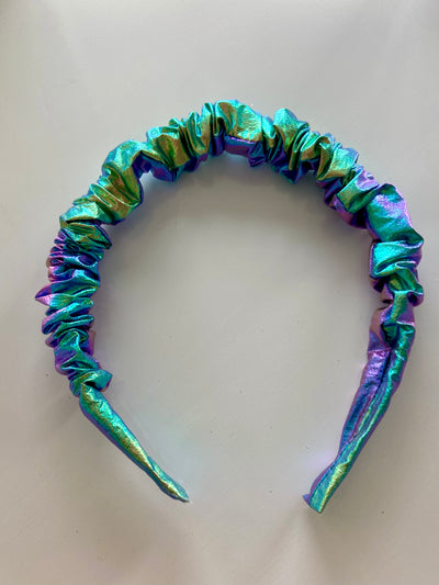 Little Lopers Ruched Headband: Iridescent Twilight