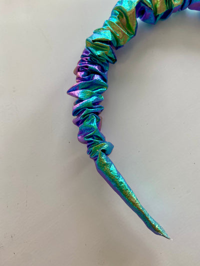 Little Lopers Ruched Headband: Iridescent Twilight