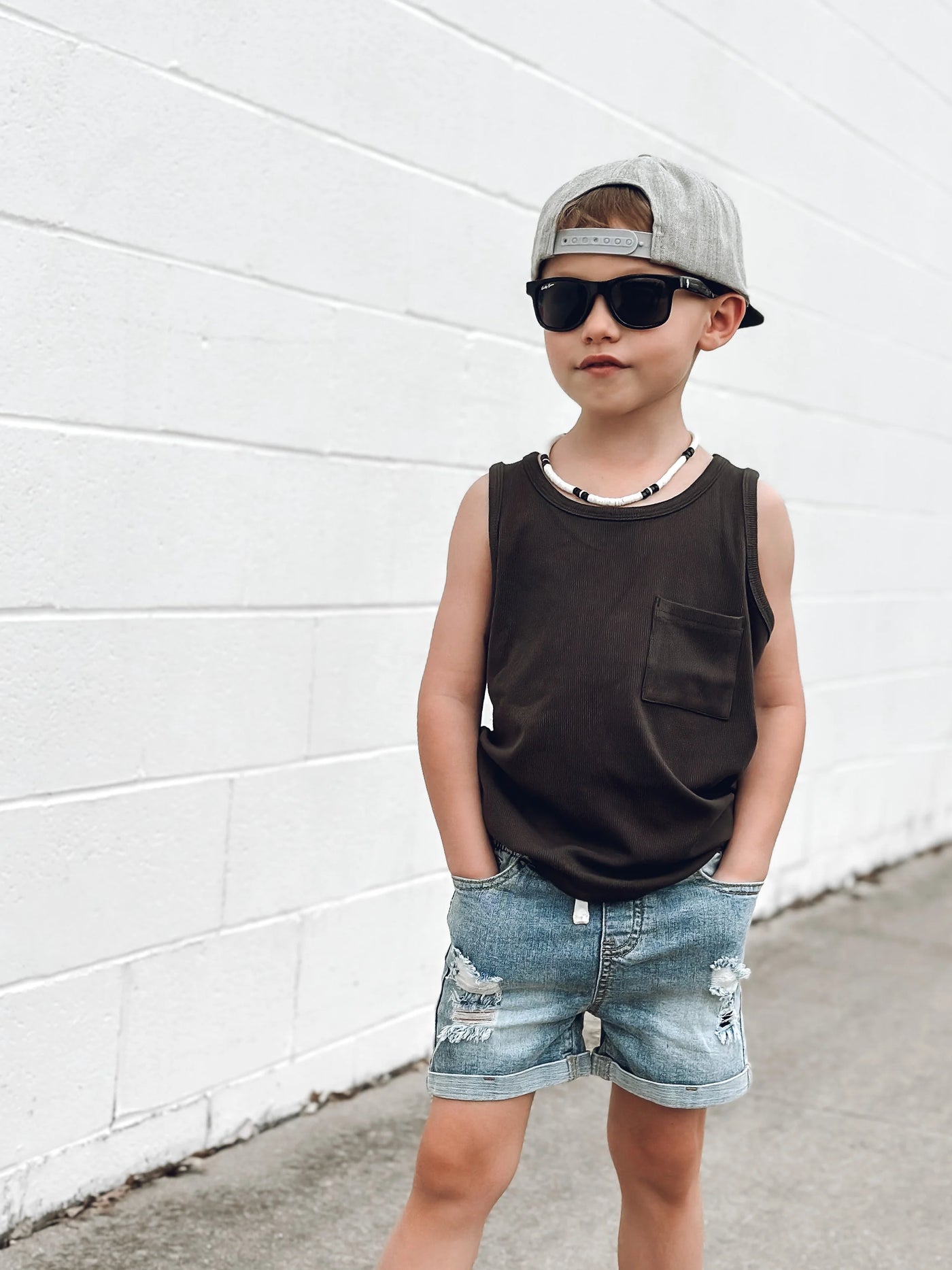 Little Bipsy: Distressed Denim Shorts