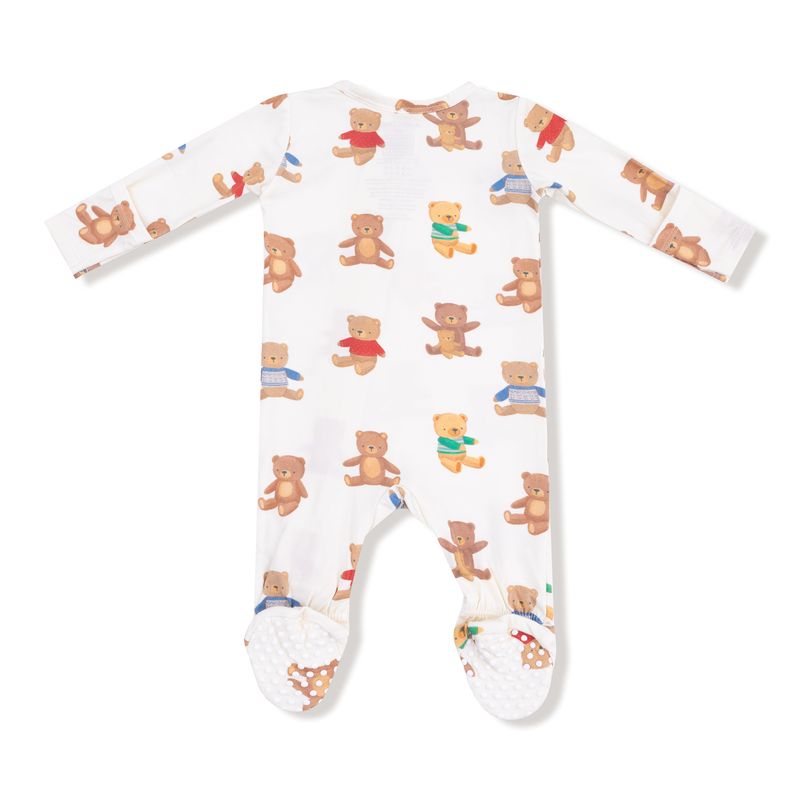 Angel Dear 2 Way Zipper Footie: Teddy Bear Collection