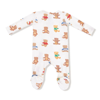 Angel Dear 2 Way Zipper Footie: Teddy Bear Collection