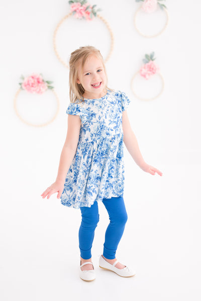Birdie Bean Peplum Set: Iris
