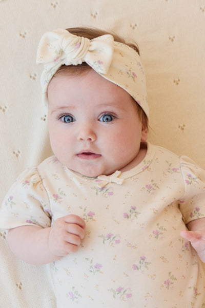 Jamie Kay Cap Sleeve Bodysuit: Thelma Orchid