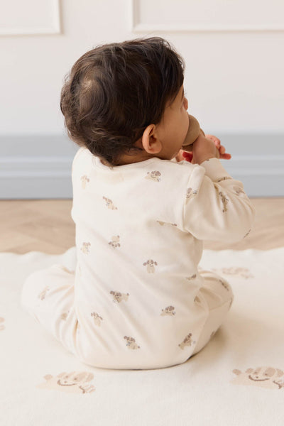 Jamie Kay Zip Onepiece: Sasha Puppy Tofu