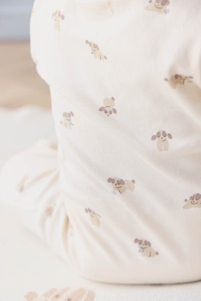 Jamie Kay Zip Onepiece: Sasha Puppy Tofu