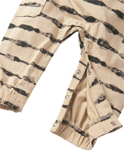 Little Bipsy Tank Romper: Static Stripe