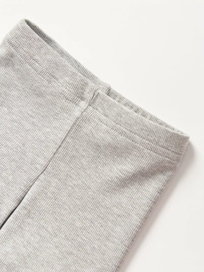 Little Bipsy Ribbed Biker Short: Grey