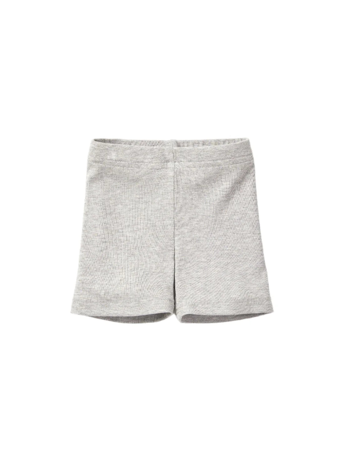 Little Bipsy Ribbed Biker Short: Grey