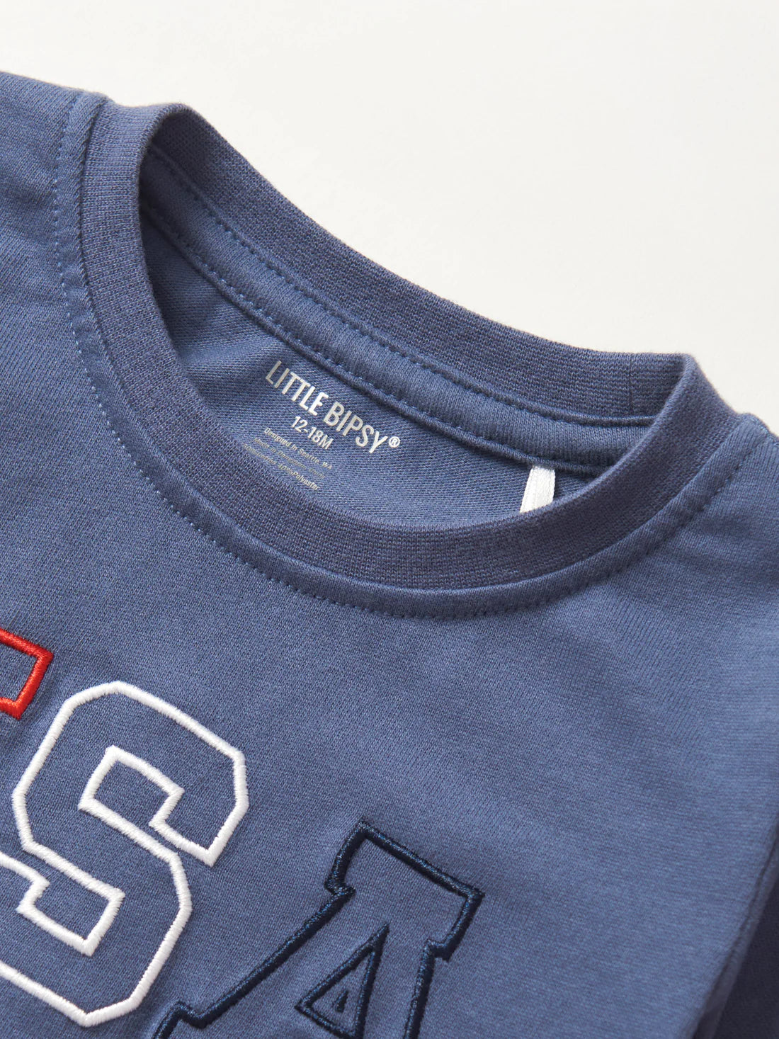 Little Bipsy Tee: USA Navy