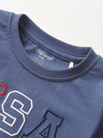 Little Bipsy Tee: USA Navy