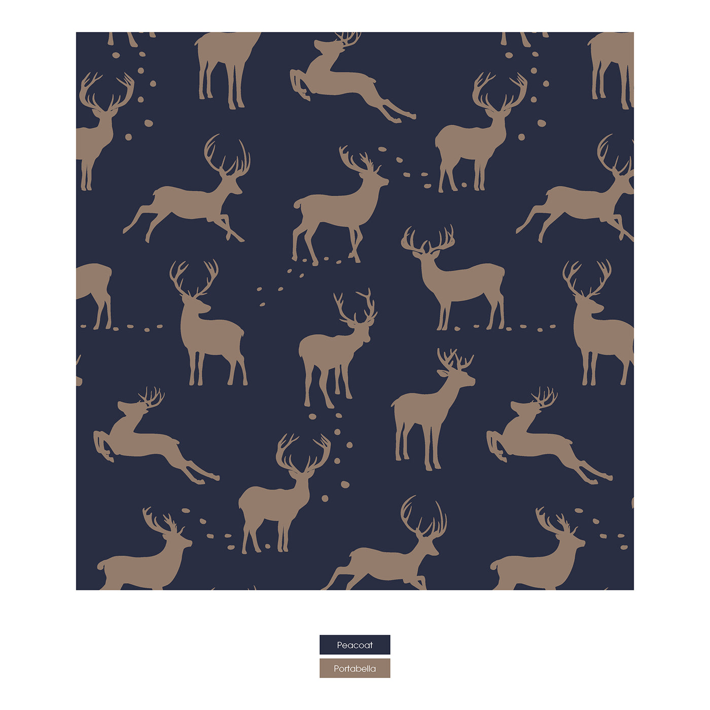 Kickee Pants Long Sleeve Henley Pajama Set: Peacoat Elk