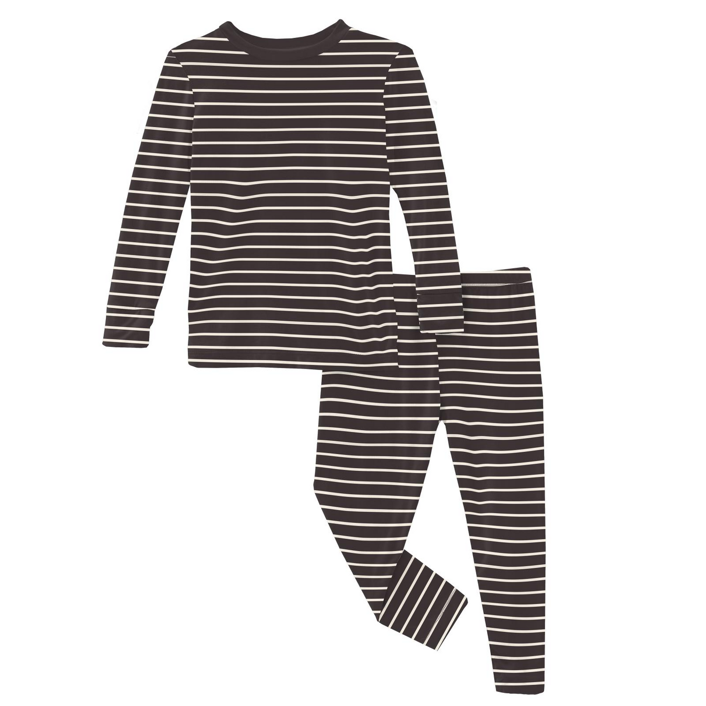Kickee Pants Pajama Set: 90's Stripe