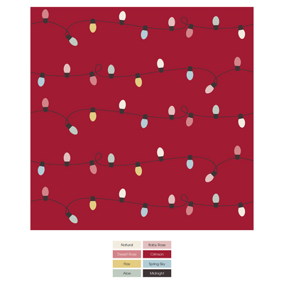 Kickee Pants Convertible Coverall: Crimson Holiday Lights