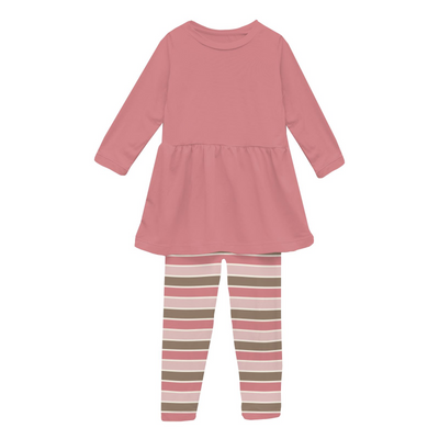 Kickee Pants Playtime Outfit Set: Neapolitan Stripe