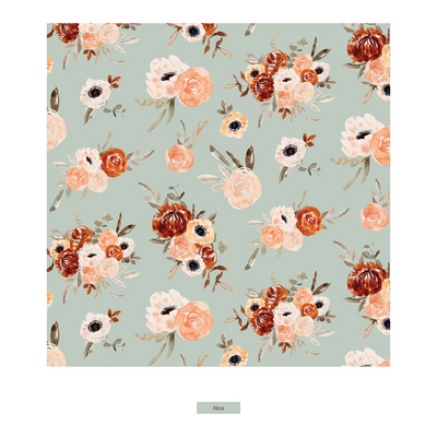 Kickee Pants Playtime Outfit Set: Aloe Fall Floral