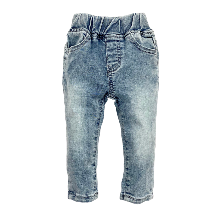 Little Bipsy Jeans: Light Wash Denim
