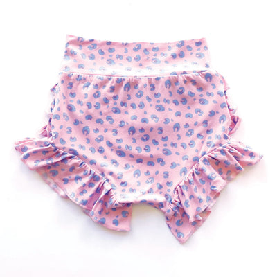 Laree + Co:  Lillian Leopard Bamboo Ruffle Bummies