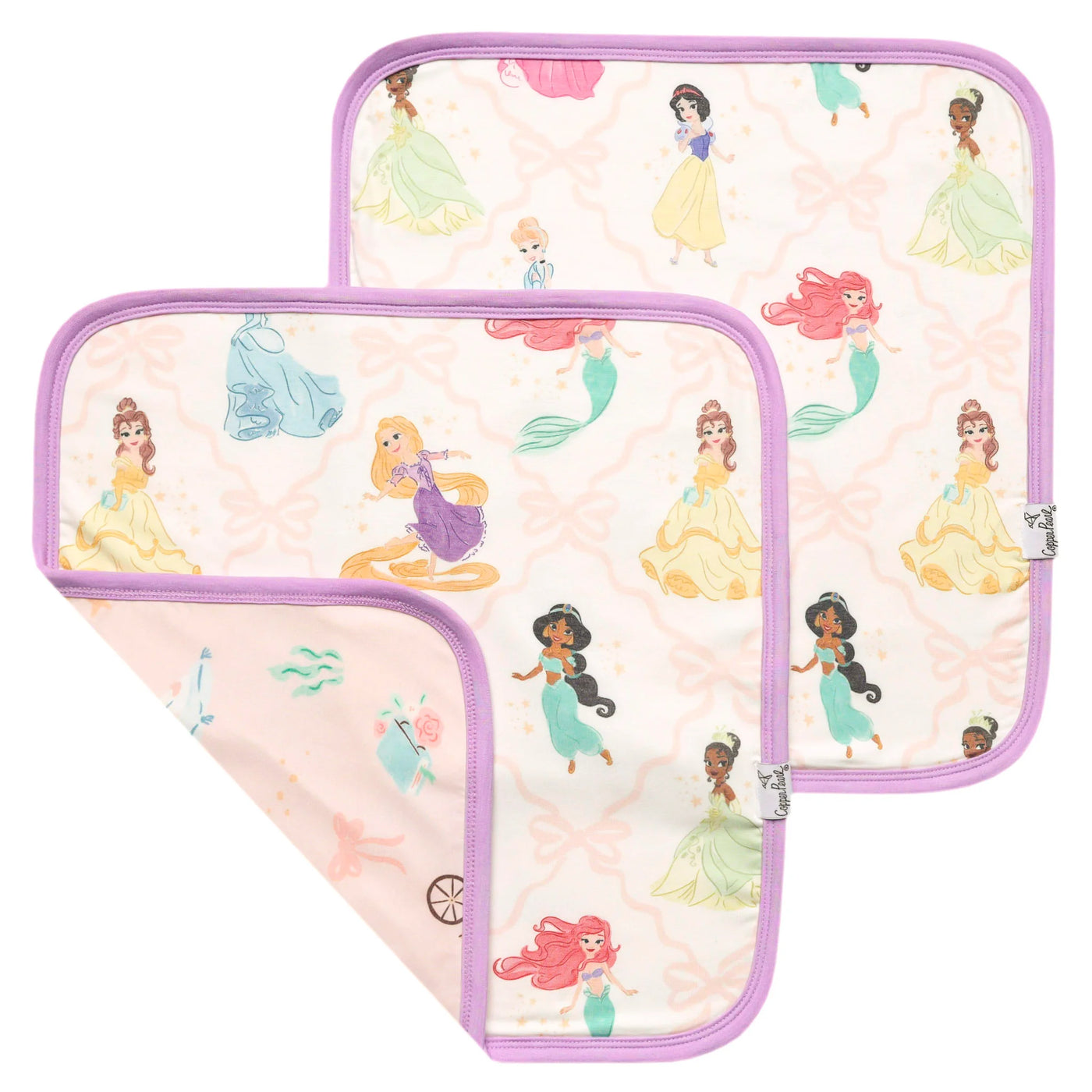 Copper Pearl Security Blanket (2-Pack): Disney Princess (16x16)